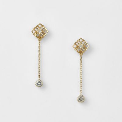 K10ダイヤモンドピアスチャーム（0．06ct） | agete