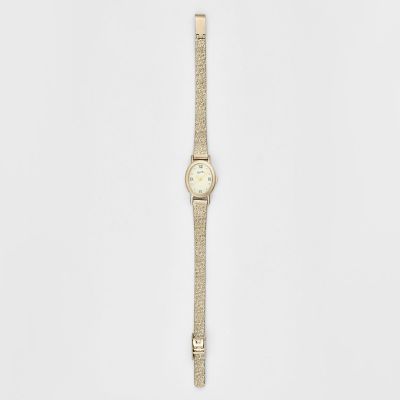 【限定品】agete ゴールド オーバル型 時計 限定品】agete ゴールド オーバル型 時計 限定品】agete