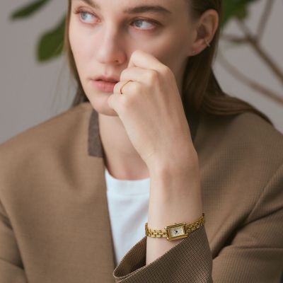 スクエアフェイスウォッチ／ゴールド | agete/アガット | 三越伊勢丹