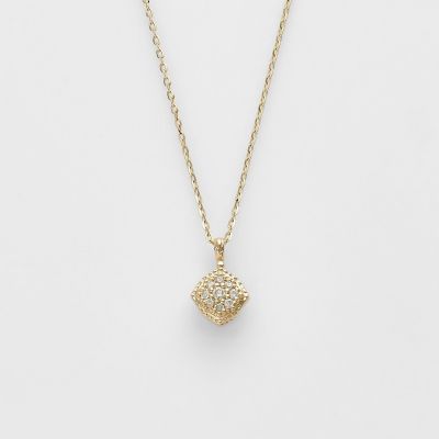 agete/アガット 《Limited Edition/WEB限定》K10アイオライト/ダイヤモンドネックレス 98ミックス 【三越伊勢丹/公式】