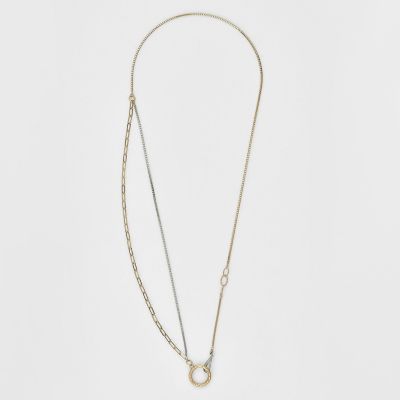 agete/アガット 《Limited Edition》K10/プラチナダイヤモンドネックレス 98ミックス 【三越伊勢丹/公式】