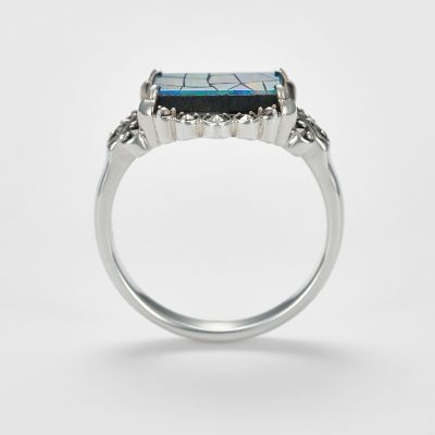 シルバーモザイクオパール／パイライトリング | agete/アガット | 三越