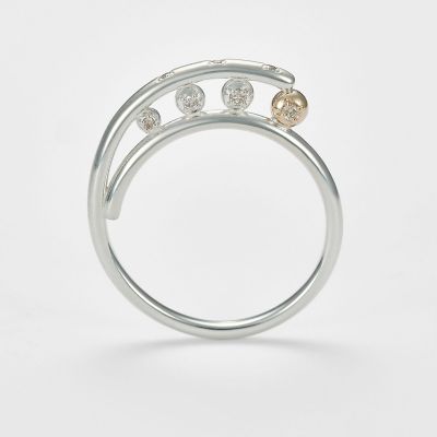 ＜agete＞シルバー／Ｋ５ダイヤモンドリング