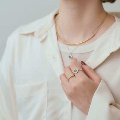 シルバーモザイクオパール／クオーツリング | agete/アガット | 三越