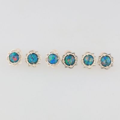 シルバーモザイクオパール／クオーツピアス | agete/アガット | 三越