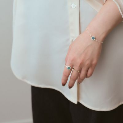 シルバーモザイクオパール／クオーツブレスレット | agete/アガット