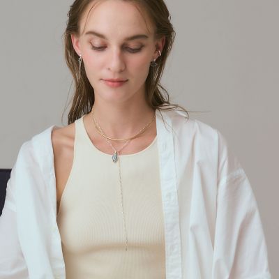 シルバーモザイクオパール／パイライトチャーム | agete/アガット