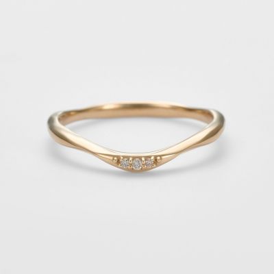 ＜agete＞ゴールドダイヤモンドリング（０．０１ｃｔ）
