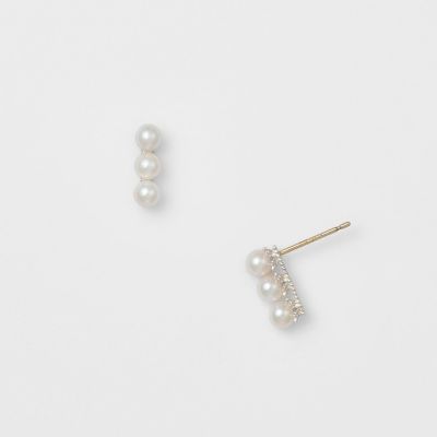シルバー／K10パールピアス | agete/アガット | 三越伊勢丹