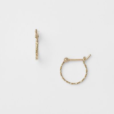 ＜agete＞Ｋ１０フープピアス