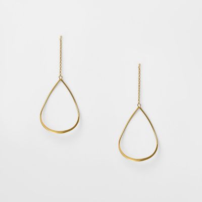 ＜agete＞ゴールドアメリカンピアス