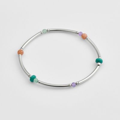 ＜agete＞マルチストーンブレスレット