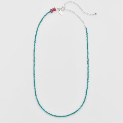 agete/アガット シルバーターコイズ／トルマリンネックレス