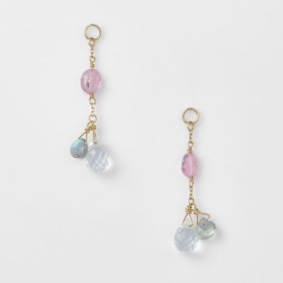 ＜agete＞Ｋ１０マルチストーンチャーム