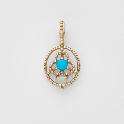 ＜agete＞Ｋ５ターコイズ／オパールチャーム