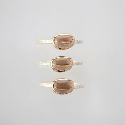 シルバースモーキークォーツリング【Colors Ring