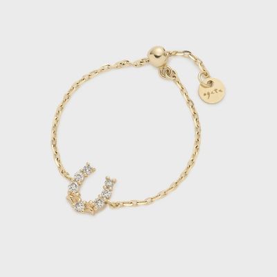 K10ダイヤモンドチェーンリング（0．05ct） | agete/アガット