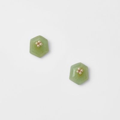 agete アガット グリーンクォーツ　ピアスチャーム K10クォーツピアス | agete/アガット | 三越伊勢丹オンラインストア