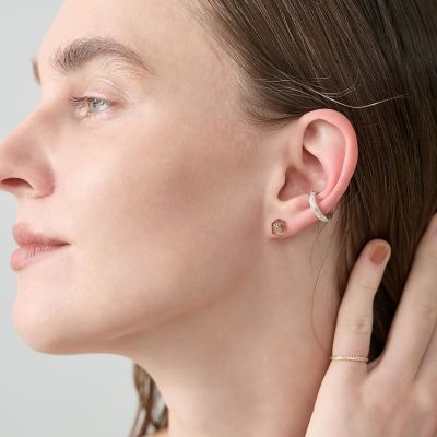 K10スモーキークォーツピアス | agete/アガット | 三越伊勢丹