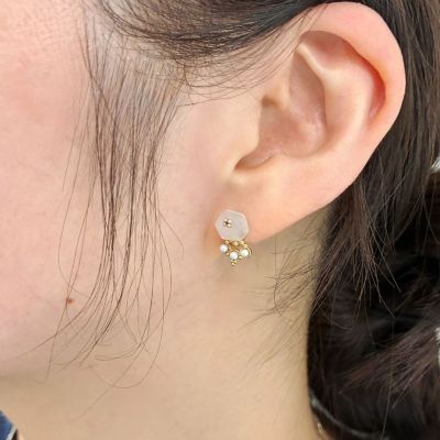 K10ムーンストーンピアス | agete/アガット | 三越伊勢丹オンライン