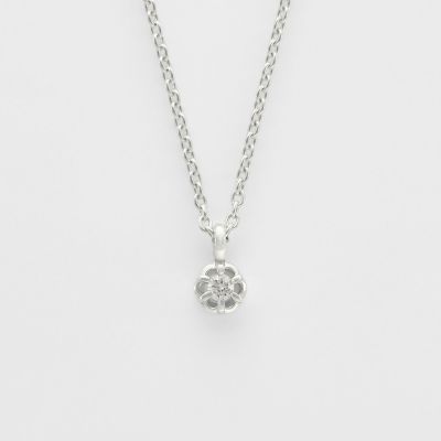 シルバーダイヤモンドネックレス（0．02ct） | agete/アガット