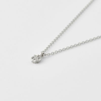 シルバーダイヤモンドネックレス（0．02ct） | agete/アガット