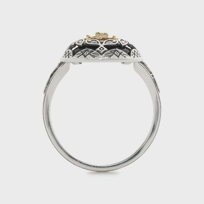 シルバー／K10ブラックシェルリング | agete/アガット | 三越伊勢丹