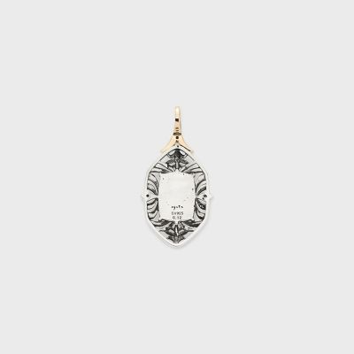 シルバー／K10ホワイトトパーズネックレスチャーム | agete