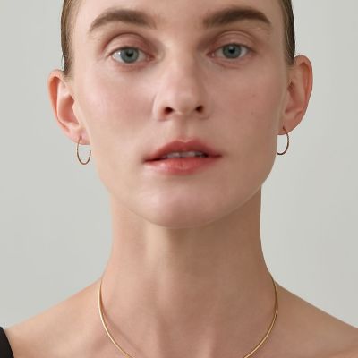 agete ゴールド フープピアス（右） WEB限定》フープピアス（ゴールドカラー） | agete/アガット | 三越