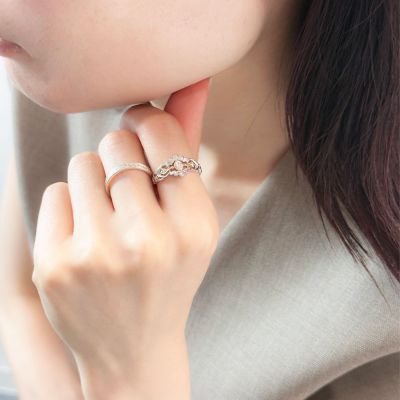 Limited Edition》K10／プラチナダイヤモンドリング