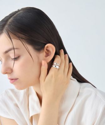 ウィーヴ］ ダブルライン リング | ete bijoux (Women)/エテ ビジュー