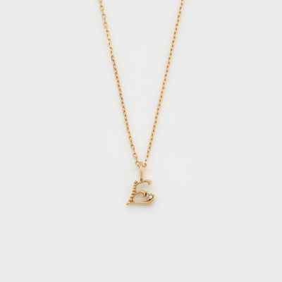 ＜agete＞＜イニシャルＥ＞Ｋ１０ダイヤモンドネックレス