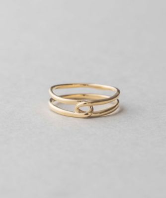 K18YG レイヤード リバーシブル リング | ete bijoux