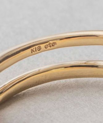 K18YG レイヤード リバーシブル リング | ete bijoux