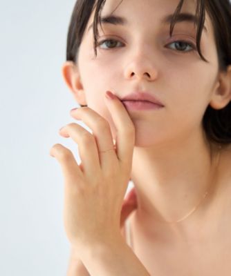 K18YG ミラーカットチェーンリング レイヤード］ K18YG ミラーカットチェーンリング | ete bijoux