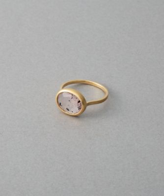 デュー］ K18YG ローズクォーツ リング | ete bijoux (Women