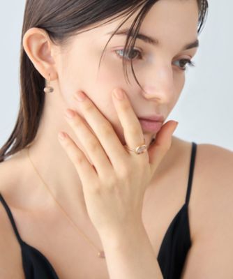 デュー］ K18YG ローズクォーツ リング | ete bijoux (Women