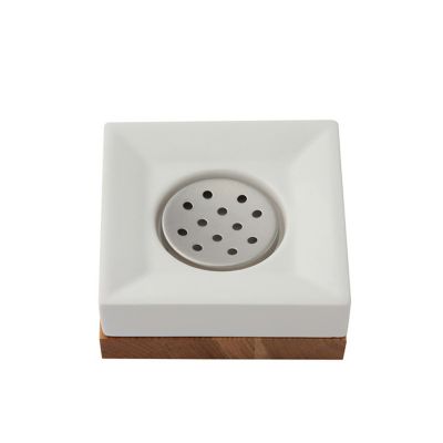 ＜三越伊勢丹/公式＞ THE CONRAN SHOP/ザ・コンランショップ オークウッド セラミック スクエアソープディッシュ ホワイト 浴室・トイレ用品【三越伊勢丹/公式】