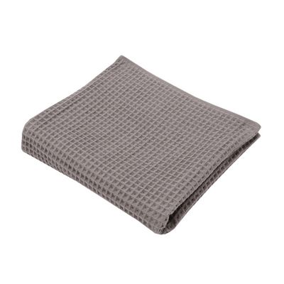 ＜The Conran Shop＞ワッフルアンドガーゼ　バスタオル　ダークグレイ（２２５５０３４７）