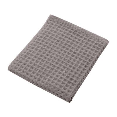 ＜The Conran Shop＞ワッフルアンドガーゼ　ハンドタオル　ダークグレイ（２２５５０４２２）