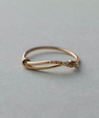 ete bijoux (Women)/エテ ビジュー K18YG レイヤード ブラウンダイヤモンド リング