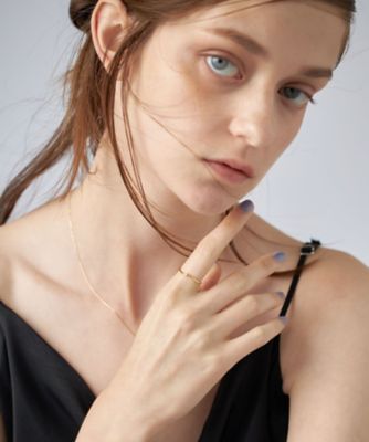 レイヤード］ K18YG ダイヤモンド リング | ete bijoux