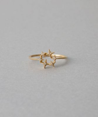 ete bijoux (Women)/エテ ビジュー [Winter Treat VERY MERRY] K18YG ダイヤモンド ホーリー リング イエローゴールド 指輪【三越伊勢丹/公式】