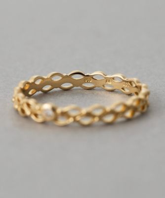 レースライン］ K18YG ダイヤモンド リング | ete bijoux (Women