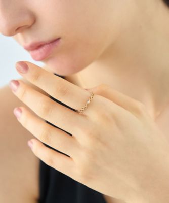 レースライン］ K18YG ダイヤモンド リング | ete bijoux (Women
