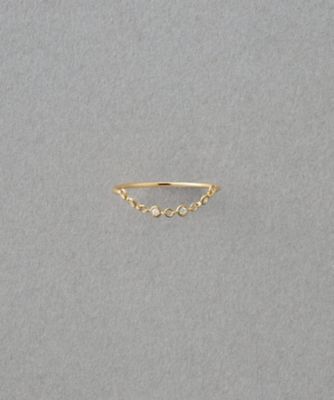 デュー］ K18YG ダイヤモンド チェーンリング | ete bijoux