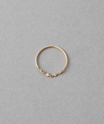 デュー］ K18YG ダイヤモンド チェーンリング | ete bijoux