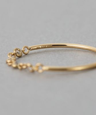 デュー］ K18YG ダイヤモンド チェーンリング | ete bijoux
