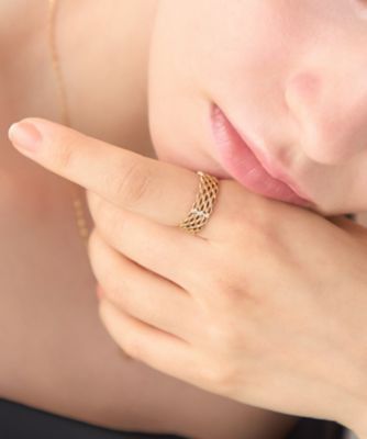 レースライン］ K18YG ダイヤモンド リング | ete bijoux (Women