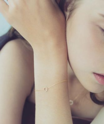 K18YG パーティクル サークル ブレスレット | ete bijoux